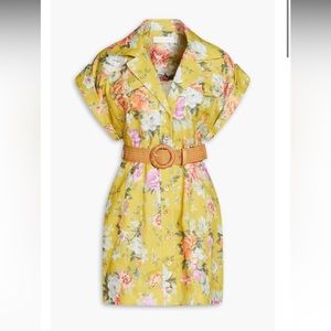 NWT ZIMMERMANN PATTIE CUFFED MINI DRESS